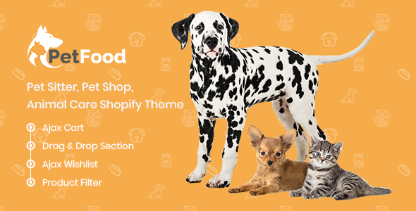 PetFood 1.0.8 - Pet Care Pet Sitter Shopify Theme