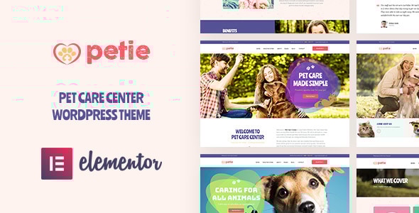 Petie - Pet Care Center & Veterinary WordPress Theme