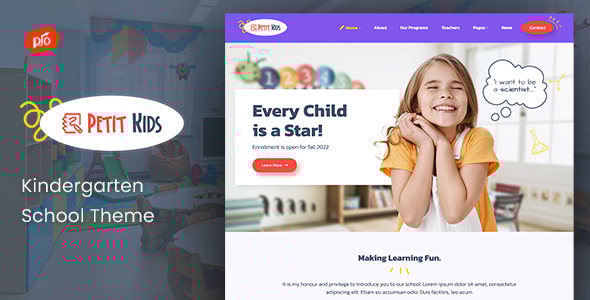 Petit 1.5 - Kindergarten School WordPress Theme