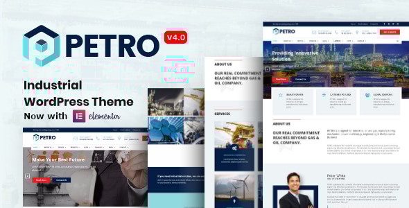 Petro 4.1.0 - Industrial Company WordPress Theme