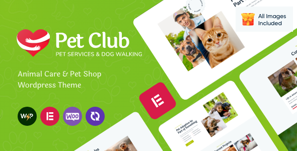 Pets Club 3.17 - Pet Care WordPress Theme  Shop