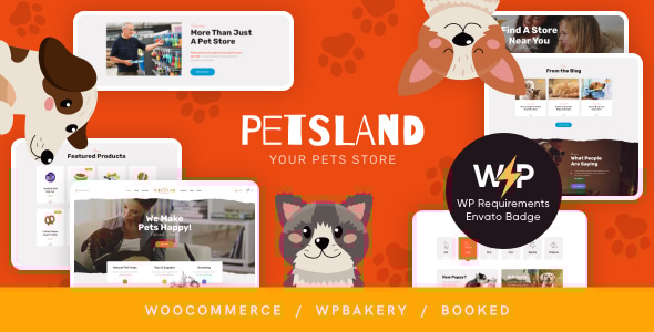 Pets 1.2.8 - Land  Pet Shop & Veterinary WordPress Theme