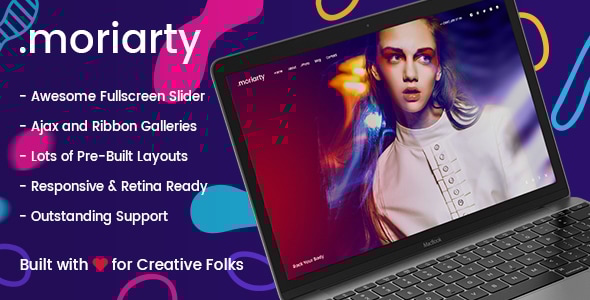 Photography Fullscreen WordPress Theme - Moriarty