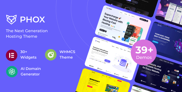 Phox 4 - Hosting WordPress & WHMCS Theme