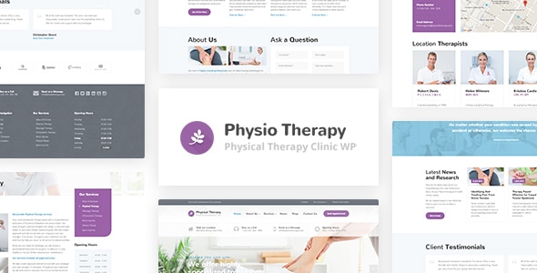 Physio 3.3.9.4 - Physical Therapy & Physiotherapy WP Theme