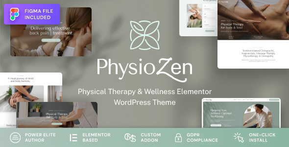 PhysioZen 1.2.1 - Chiropractor & Physiotherapy Wellness WordPress Theme