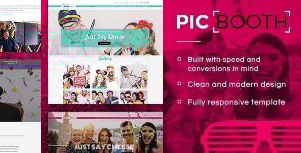 Picbooth - Complete Photobooth Photography HTML Site Template