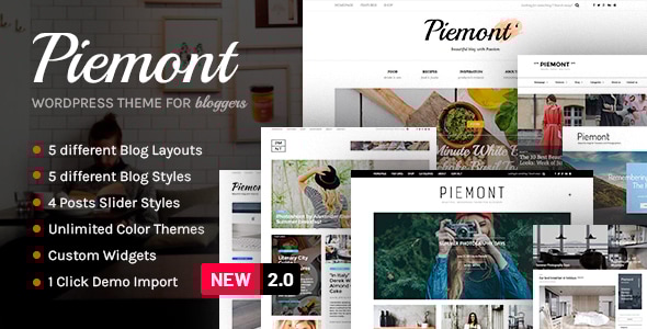 Piemont 2.4.2 - Premium Travel & Lifestyle Responsive WordPress Blog Theme