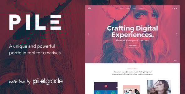 PILE 2.5.0 - An Uncoventional WordPress Portfolio Theme