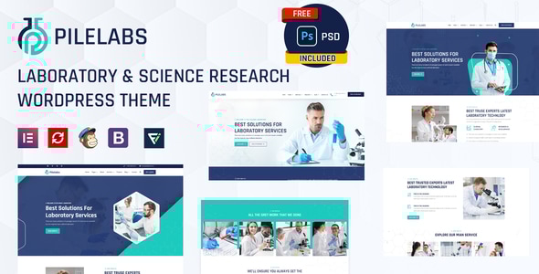 Pilelabs 2.2 - Laboratory & Science Research WordPress Theme