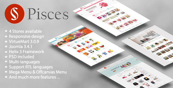 Pisces 1.0 - Multipurpose Joomla & VirtueMart Template
