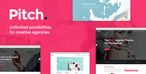 Pitch 3.9 Digital Agency & Freelancer WordPress Theme