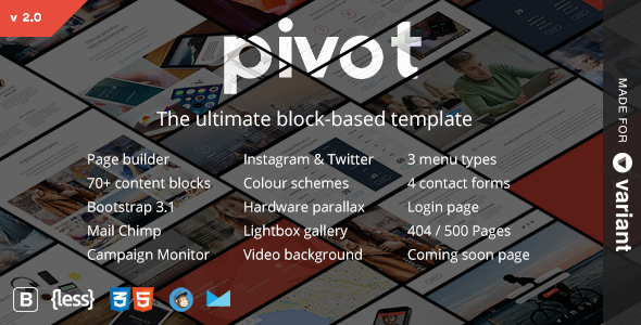 Pivot 2.0.2 Multi-Purpose HTML with Page Builder
