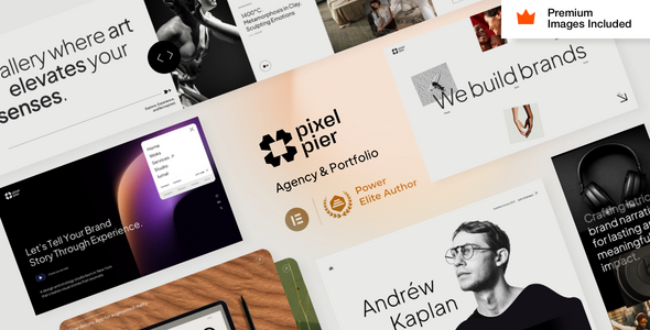 Pixelpiernyc 6.9 - Portfolio Creative Agency Freelancer WordPress Theme