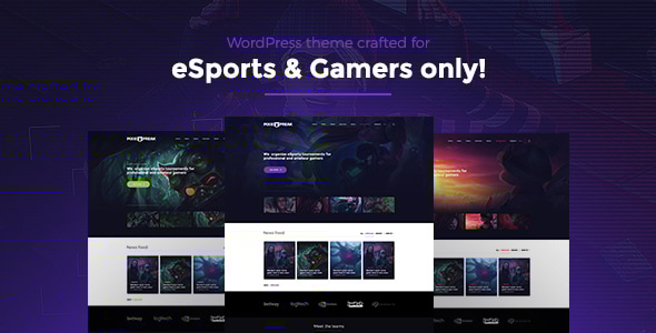 PixieFreak  Esports gaming theme for teams & tournaments