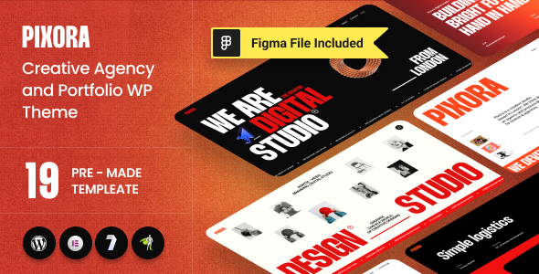 Pixora 1.1.1 - Creative Agency & Portfolio WordPress Theme
