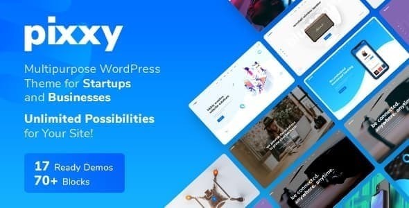 Pixxy 6.3.1 - Landing Page  WordPress Theme