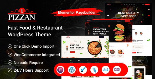 Pizzan 1.2 - Fast Food and Restaurant WordPress Theme