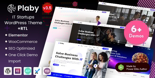 Plaby 3.5 - IT Startup & AI Agency WordPress Theme