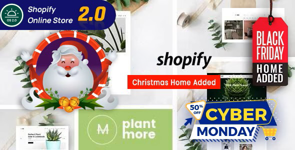 Plantmore 3.0 - Flower Nursery Christmas Shopify Theme