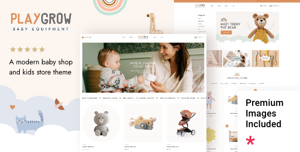 PlayGrow 1.2.1 - Baby Shop and Kids Store WordPress Theme