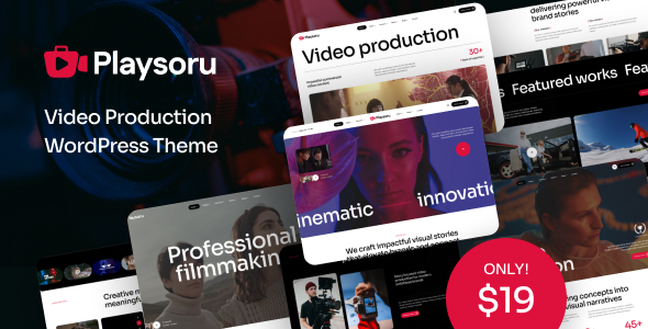 Playsoru  Video Production WordPress Theme