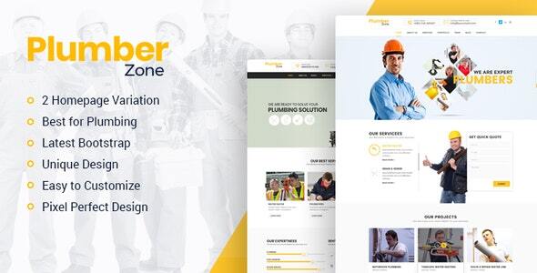 Plumber Zone 6.6.1 - Plumbing Repair & Construction WordPress Theme