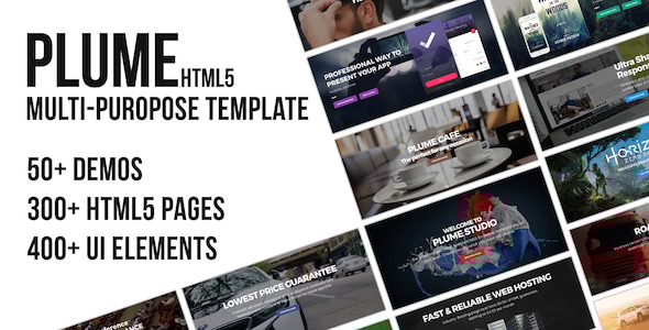 PLUME 12.0 - HTML5 Multi-Purpose Template
