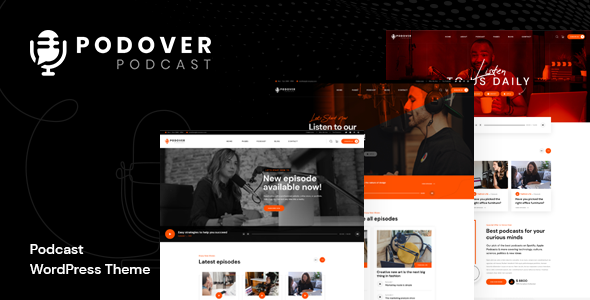 Podover 1.2.4 - Podcast Wordpress Theme