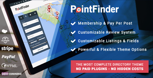 PointFinder 6.8 Directory & Listing WordPress Theme