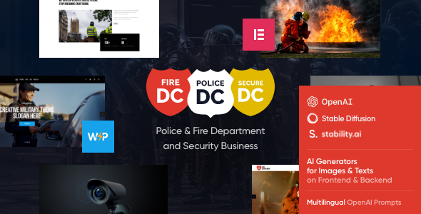 Police Department 2.17 - Fire & Security WordPress Theme