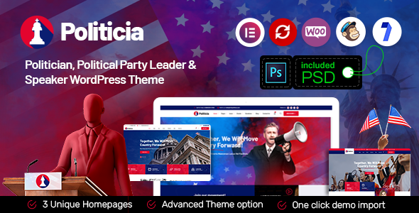 Politicia 2.6 - Politician & Speaker WordPress Theme