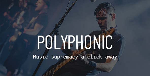 Polyphonic 1.4.1 - Music Band Artist & Musician WordPress Theme