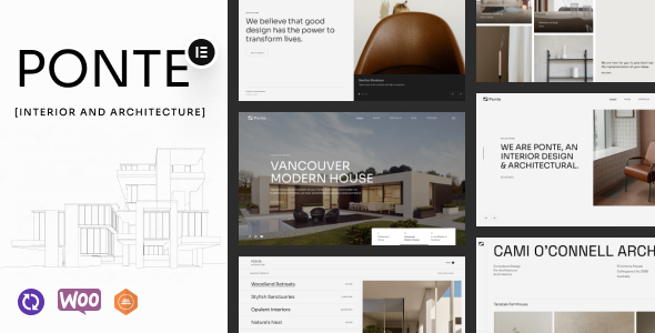 Ponte 1.0.1 - Interior Design & Architecture WordPress Theme