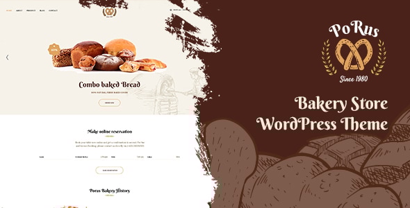 Porus 1.1.6 - Bakery Store WordPress Theme