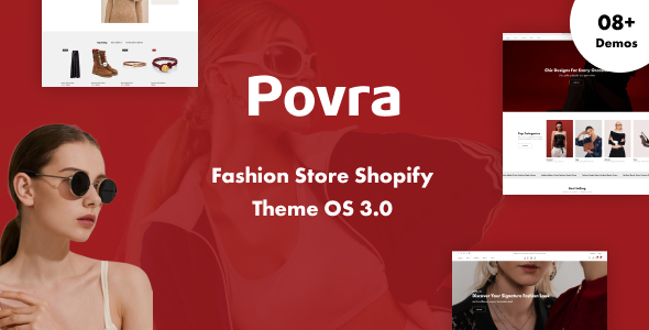 Povra  Fashion Store Shopify Theme OS 3.0 (Theme Block)