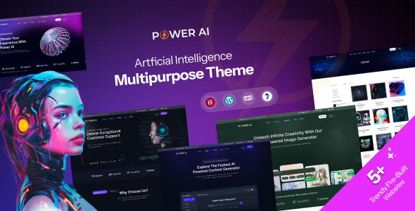PowerAI - Artificial Intelligence Multipurpose WordPress Theme for Elementor