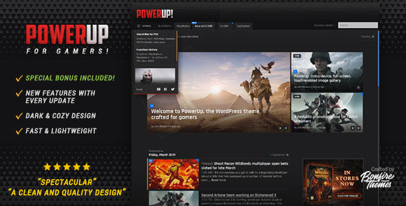 PowerUp 1.7 - Video Game Theme for WordPress