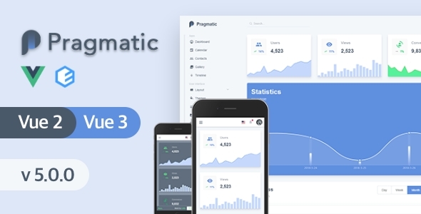Pragmatic 5.0.0 - VueJS Admin Template