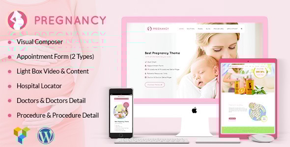 Pregnancy 3.6 - Medical Doctor WordPress Theme