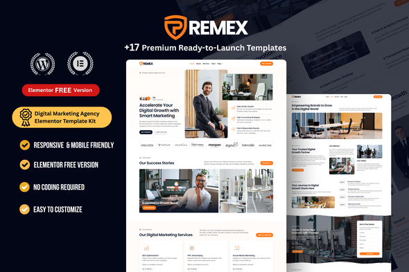 Premex - Digital Marketing Agency Elementor Template Kit