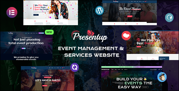 Presentup 6.7.40 - Event Planner & Celebrations Management WordPress Theme