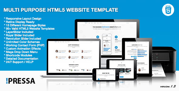 Pressa 1.0 - Multi Purpose HTML Template
