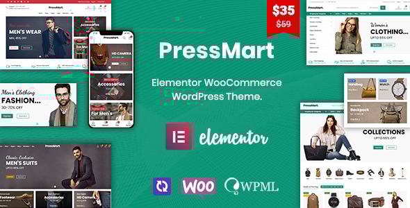 PressMart 1.2.25 - Modern Elementor WooCommerce WordPress Theme
