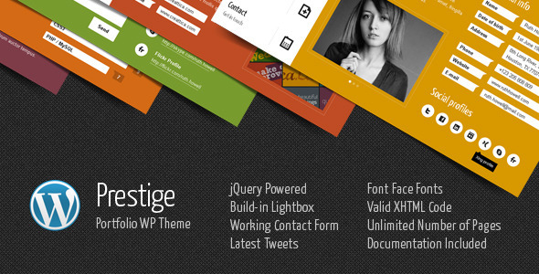 Prestige 16.0 - Portfolio WordPress Theme