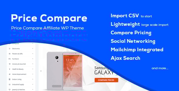 Price Compare 2.2 - Cost Comparison WordPress Theme