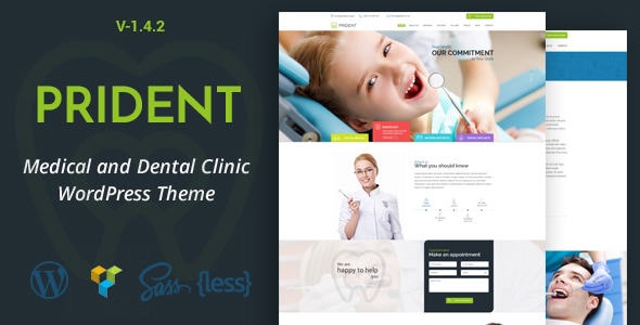 Prident 4.0.1 - Medical and Dental Clinic WordPress Theme