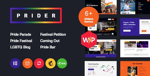 Prider 1.1.4 - LGBT & Gay Rights Festival WordPress Theme  Bar