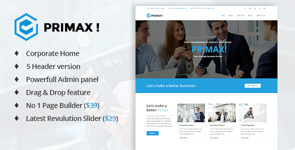 Primax 3.2.7 - Multi-Purpose Joomla Template
