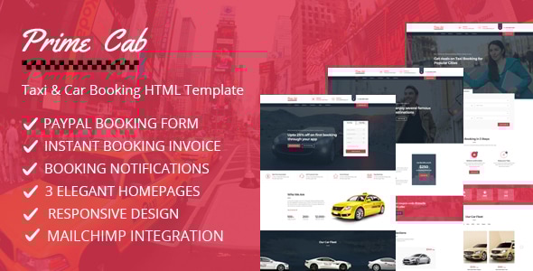 Prime Cab 1.1 - Taxi  Car Booking PayPal Template